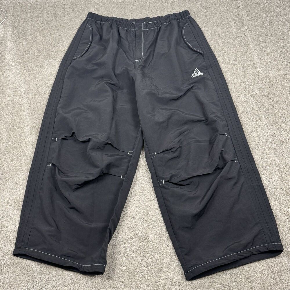 Adidas Originals Parachute Pants Mens Size XL Black Loose Fit Baggy JD5415 NEW